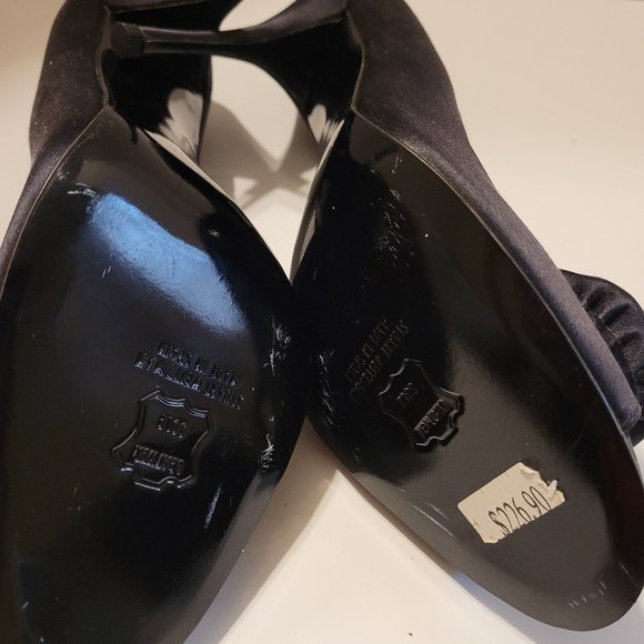 Stuart Weitzman Black Open Toe stiletto Heel-Size 10.5M - Picture 5 of 11